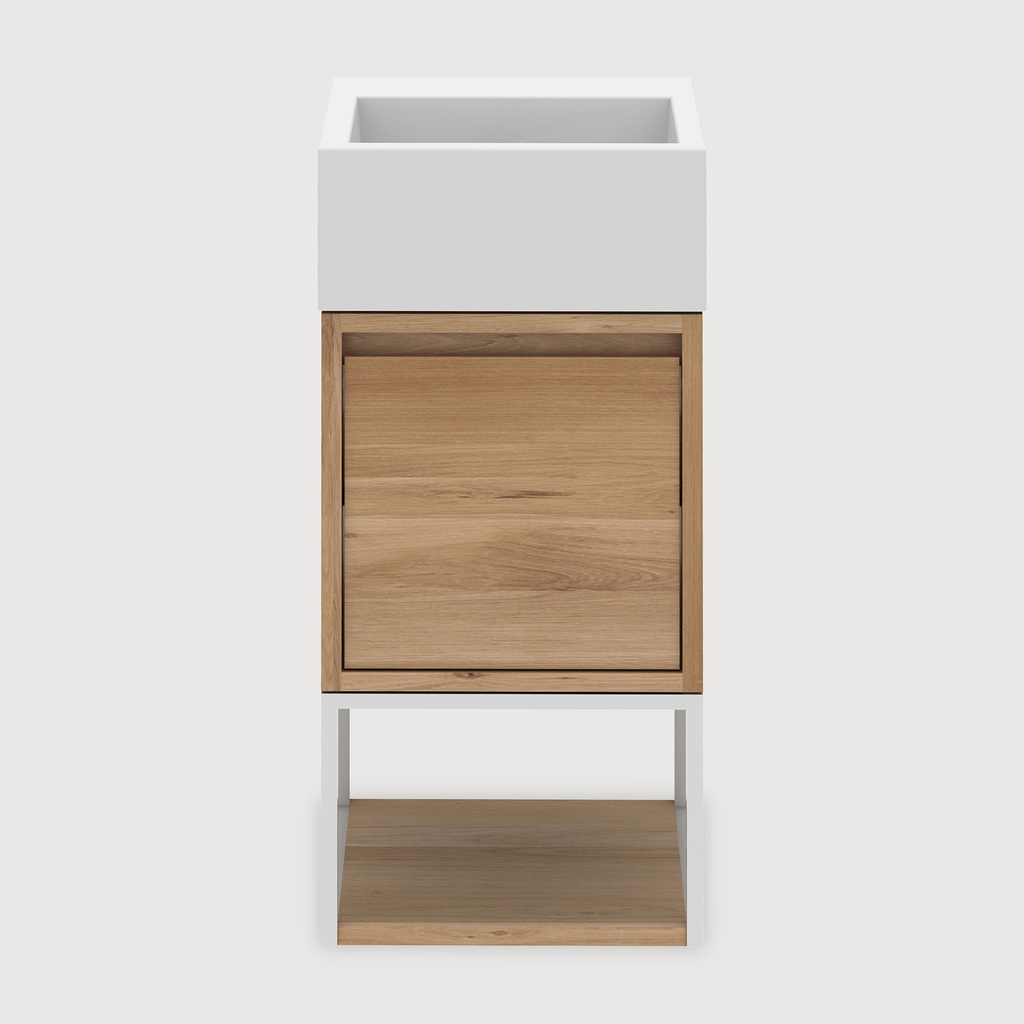 Oak Junior bathroom cabinet - 1 opening door