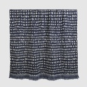 Navy Dots throw