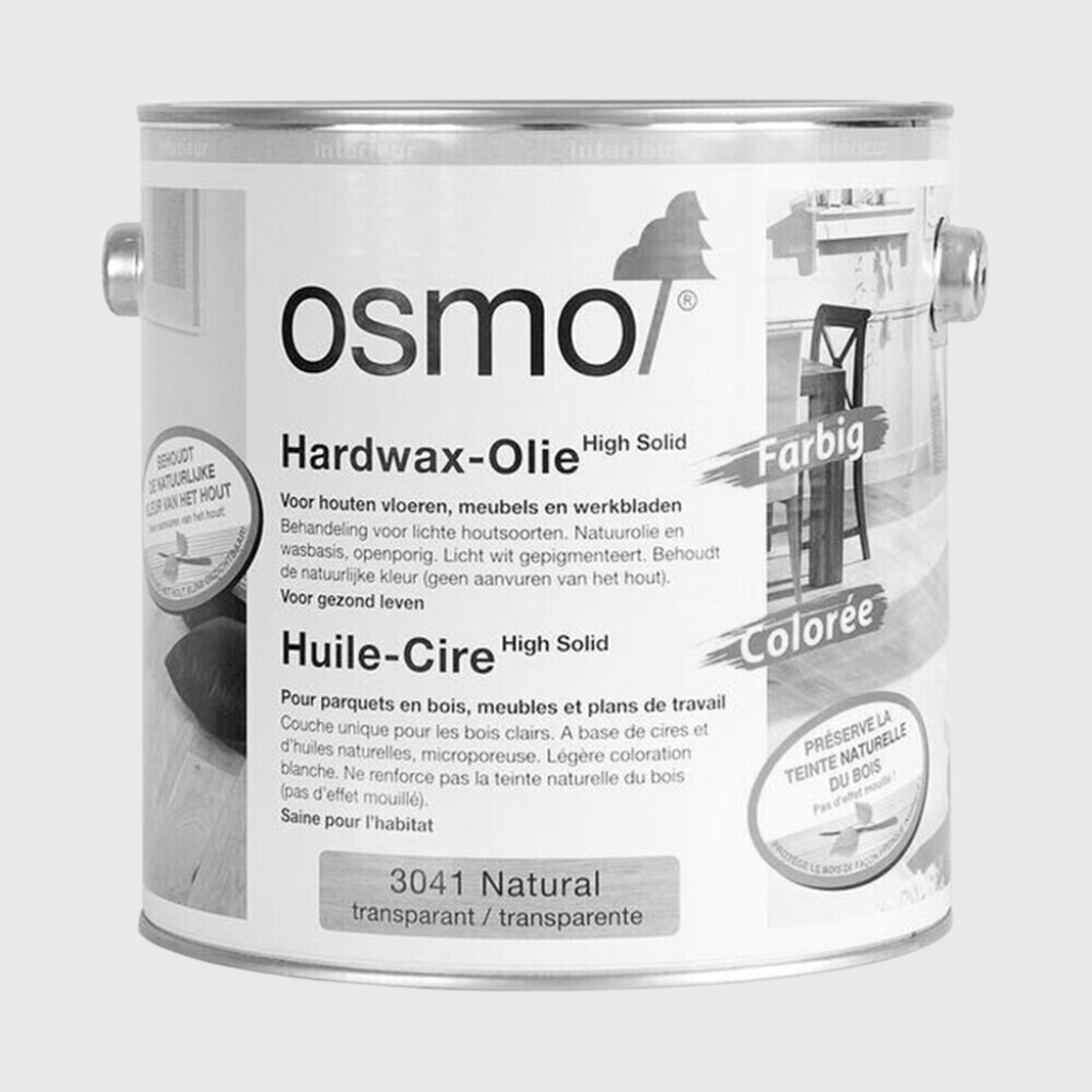 Osmo hardwax oil for oak - white