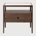 Walnut Spindle bedside table