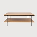 Rise koffietafel eikenhout