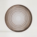 Cream Circles glass valet tray