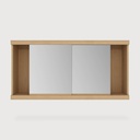 Oak Cadence mirror cabinet - 2 sliding doors