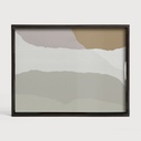 Sand Wabi Sabi glass tray