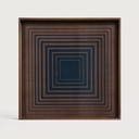 Squares glazen dienblad