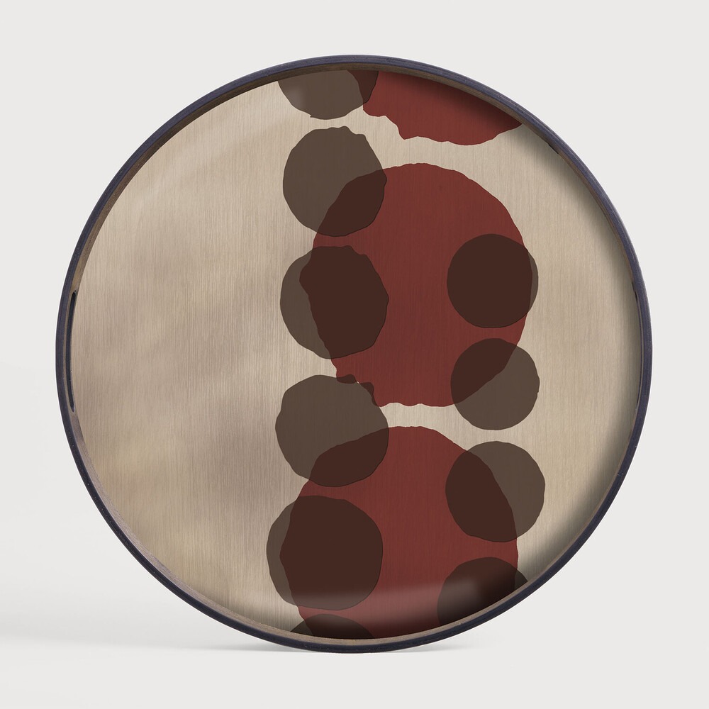 Layered Dots glass tray TEMPLATE