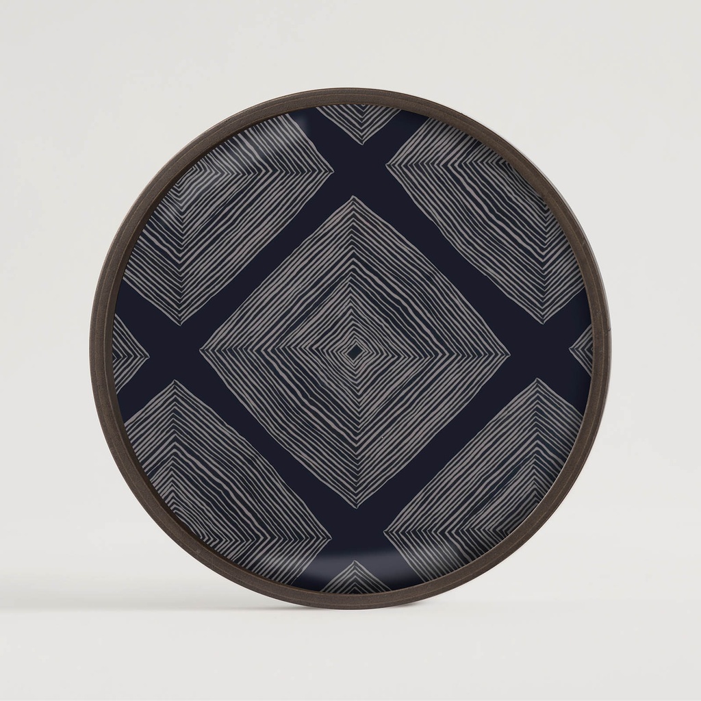 Plateau en verre Linear Squares