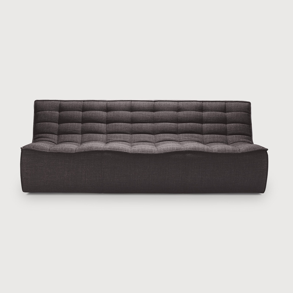 Canapé modulaire N701 - 3 personnes (gris foncé)