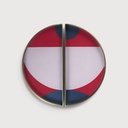 Plateau en verre Blush Curve 