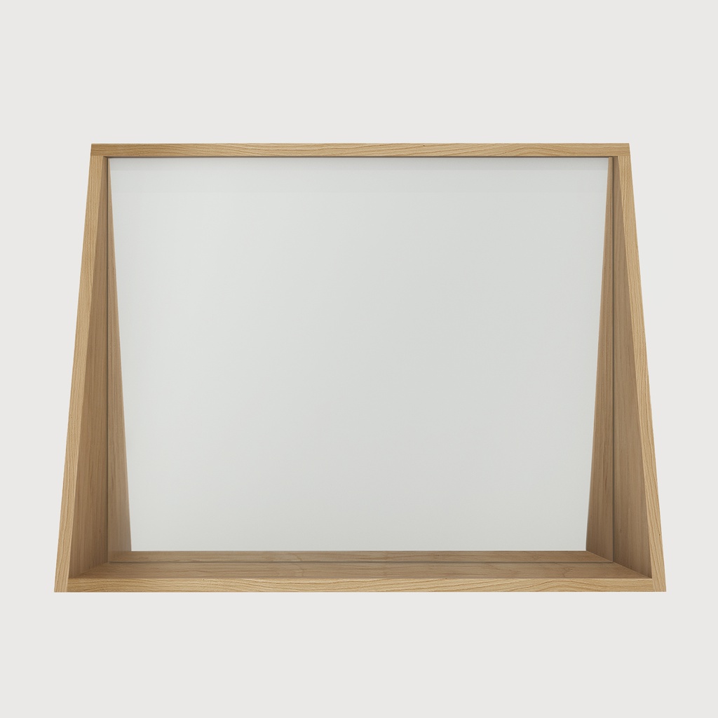 Oak Qualitime bathroom mirror (90x70cm)