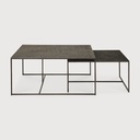 Pentagon nesting coffee table set TEMPLATE