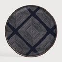 Linear Squares glass tray