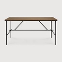 Teak Oscar bureau - 160cm (met kabelbeheer)