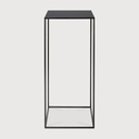 Compact charcoal bijzettafel