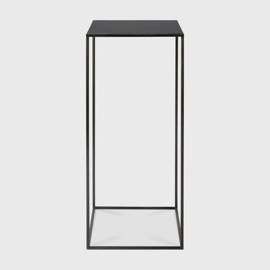 Compact charcoal bijzettafel