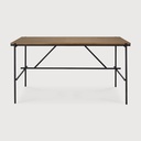 Teak Oscar desk - 140cm (with cable management)