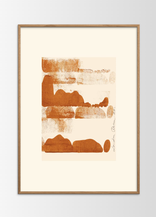 Earth 02 Poster incl. oak frame (50x70cm) TEMPLATE