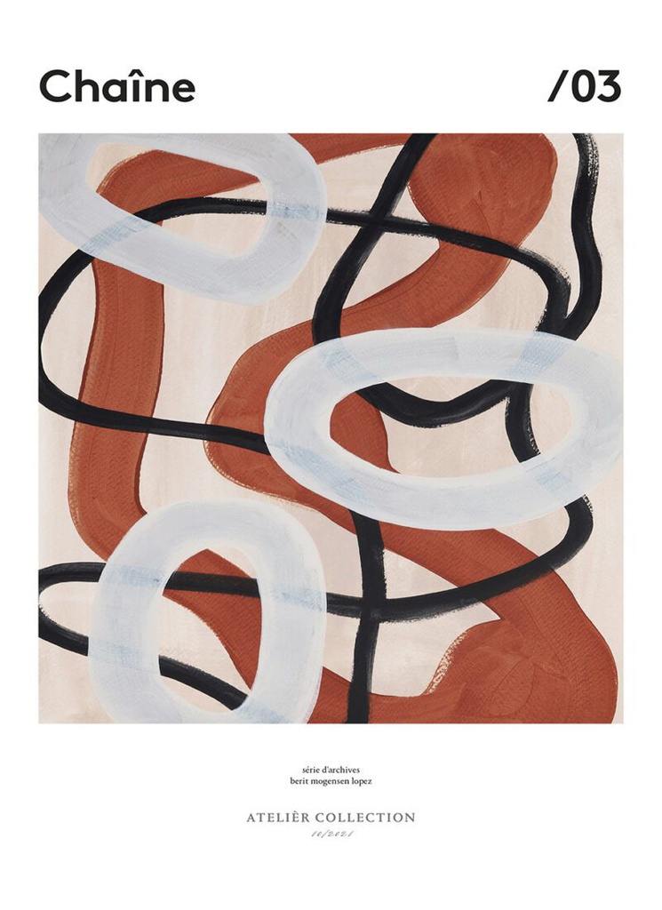 Chaine Poster incl. oak frame (50x70cm)