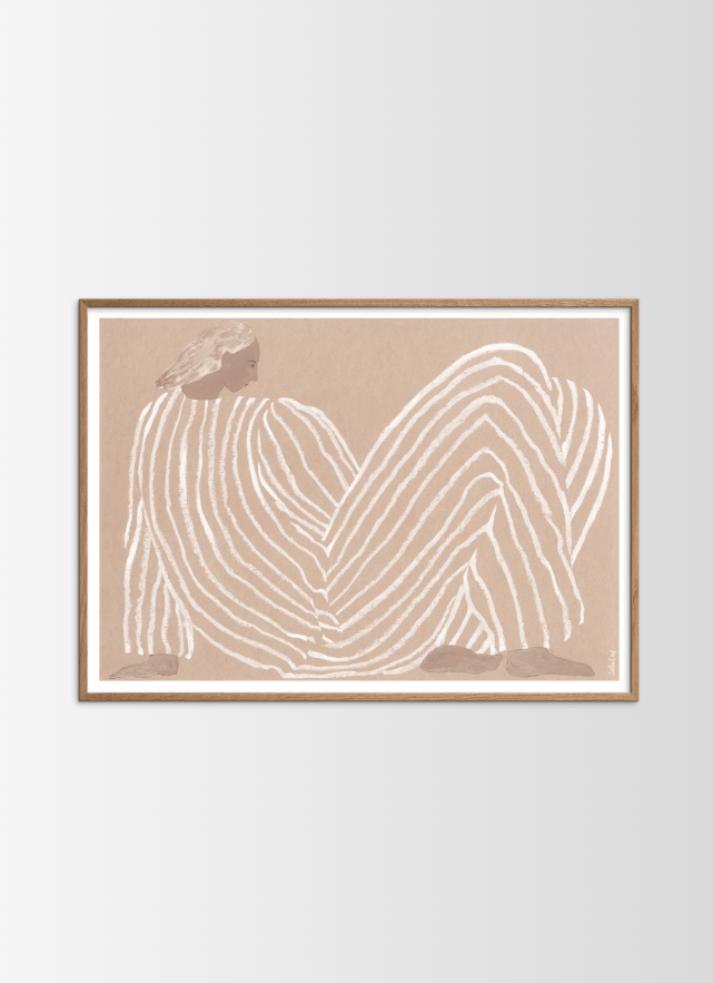 Poster "Me" incl. cadre en chêne (50x70cm)