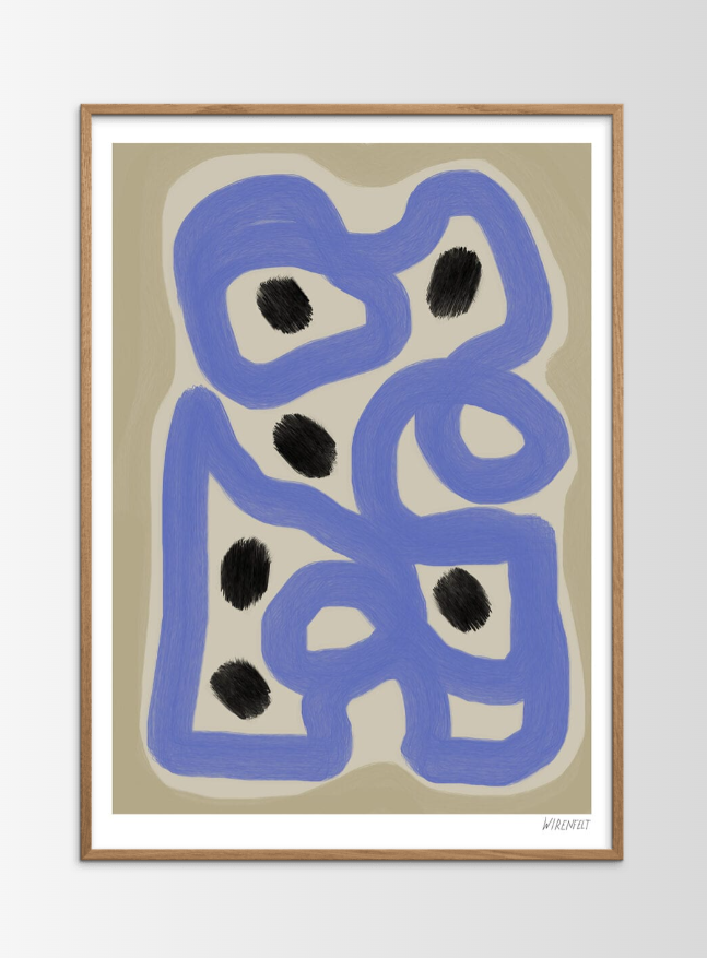 Poster Signe incl. cadre en chêne (50x70cm)