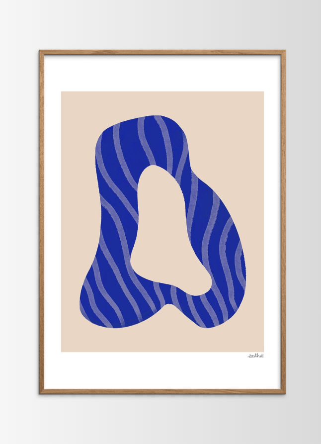 Skulptur 02 Poster incl. oak frame (70x100cm)
