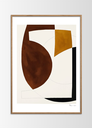 Composition 01 Poster incl. oak frame (50x70cm)