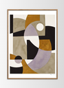 Poster Composition 02 incl. cadre en chêne (50x70cm)