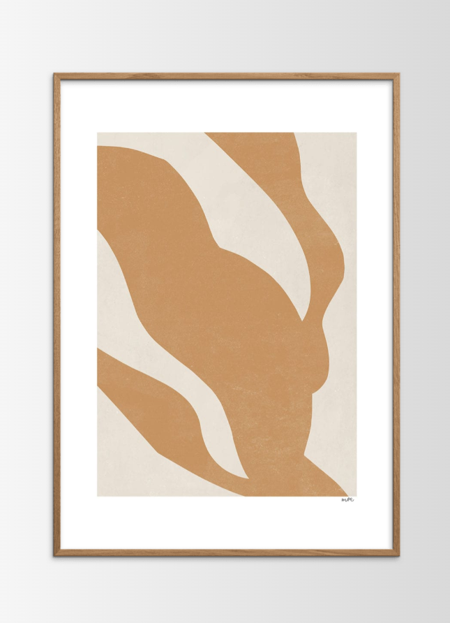 Poster In Motion incl. cadre en chêne (30x40cm) 