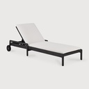Jack outdoor adjustable lounger with cushion