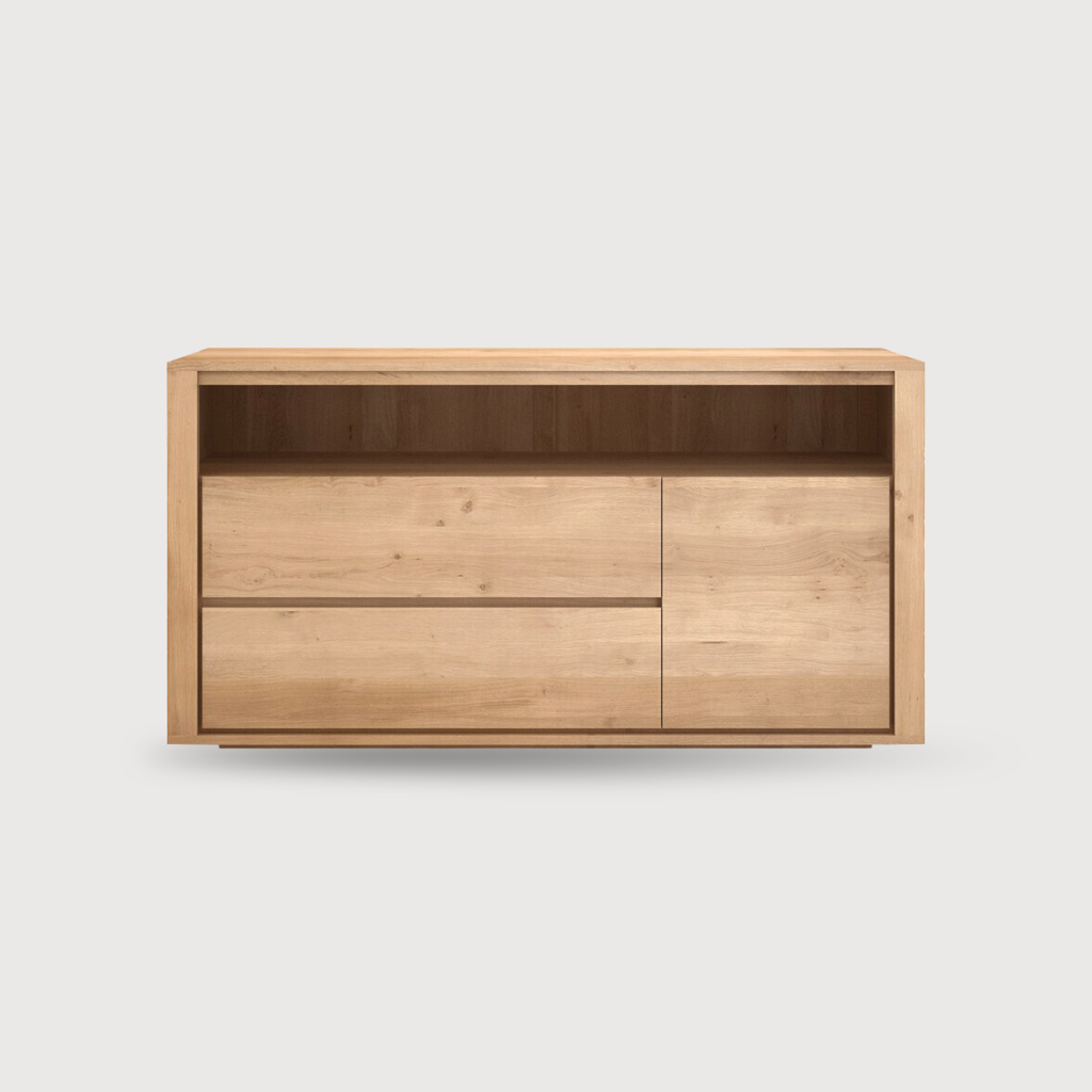 Oak Shadow chest of drawers