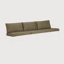Jack outdoor 3-seater sofa cushion set (Green) TEMPLATE