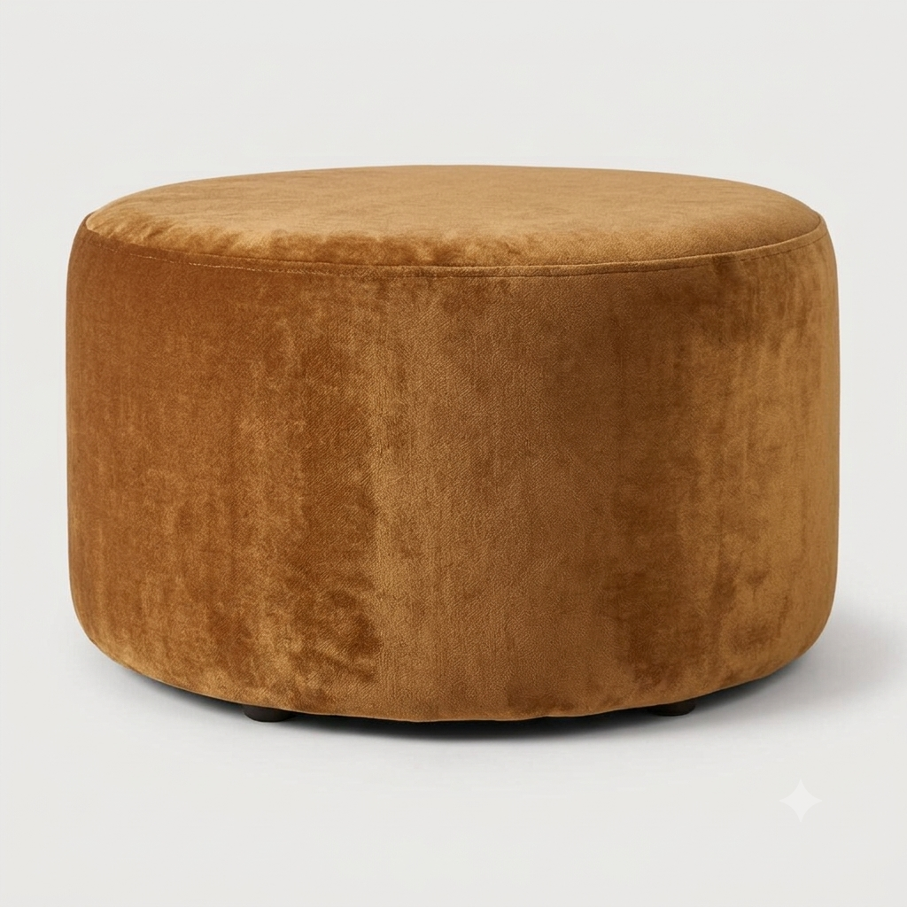 Pouf Barrow bas - Cinnamon