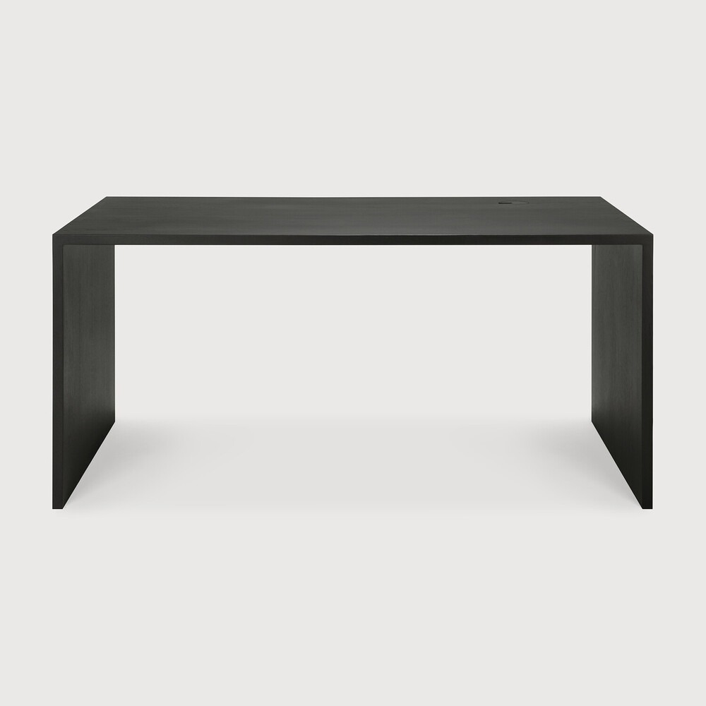 Oak U desk - 160cm (with cable management)