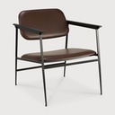 DC lounge chair - chocolate leather