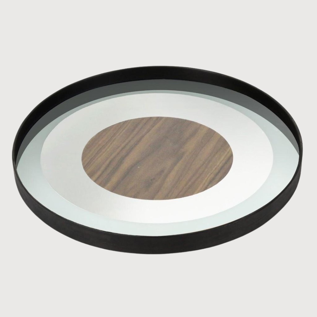 White Bullseye mirror tray