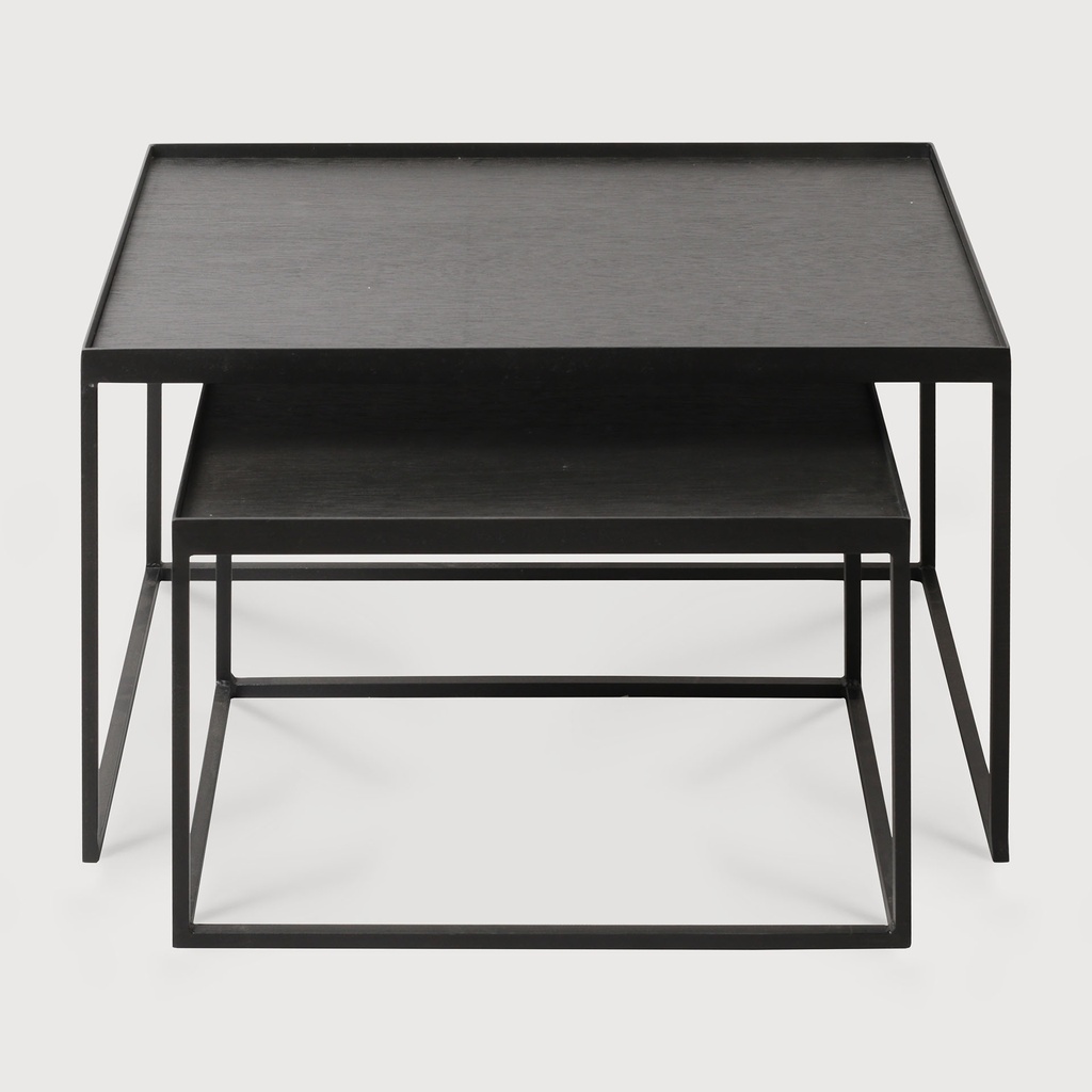 Rectangular tray coffee table set