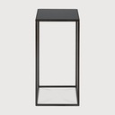 Compact charcoal side table